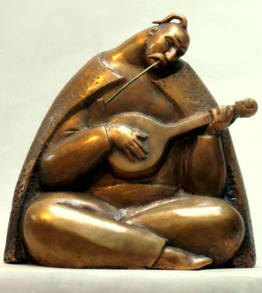 «Козак Мамай». Бронза. 2005. Скульптор В. Бородай // https://art-sculptor.com/ua/works/kazak-mamaj-2005/